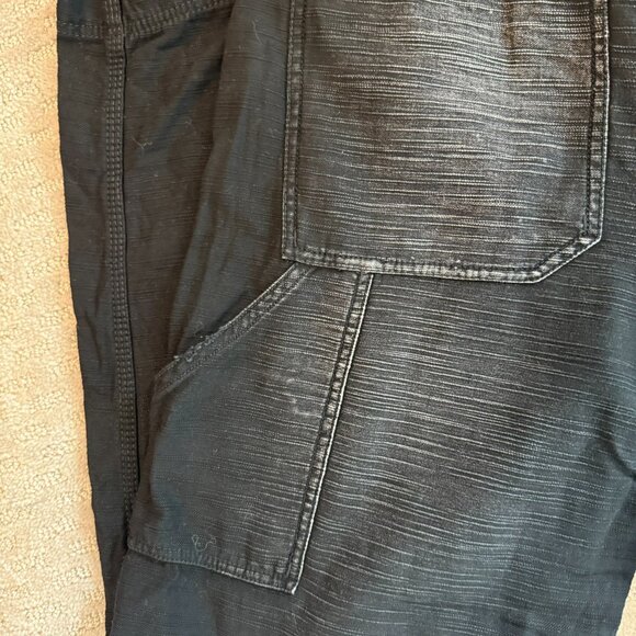 Free People Carpenter Jeans | Distressed Black | Utility Style | Size 2 - Picture 5 of 7